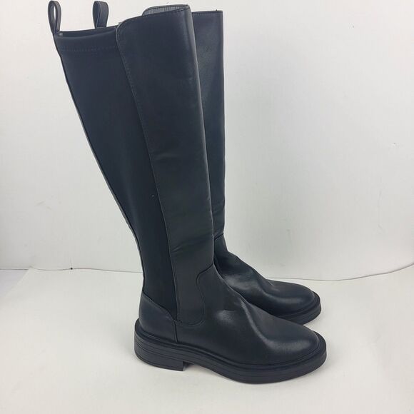 Reaction Kenneth Cole Anabelle Knee High Boots Black Size 5.5M - Picture 6 of 13